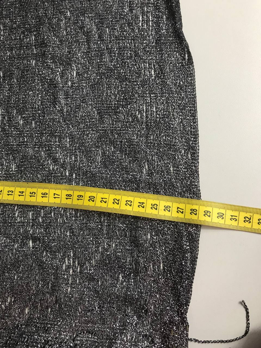 Шарф с блестящей ниткой