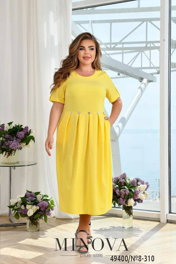 Платье 8-310-желтый Minova