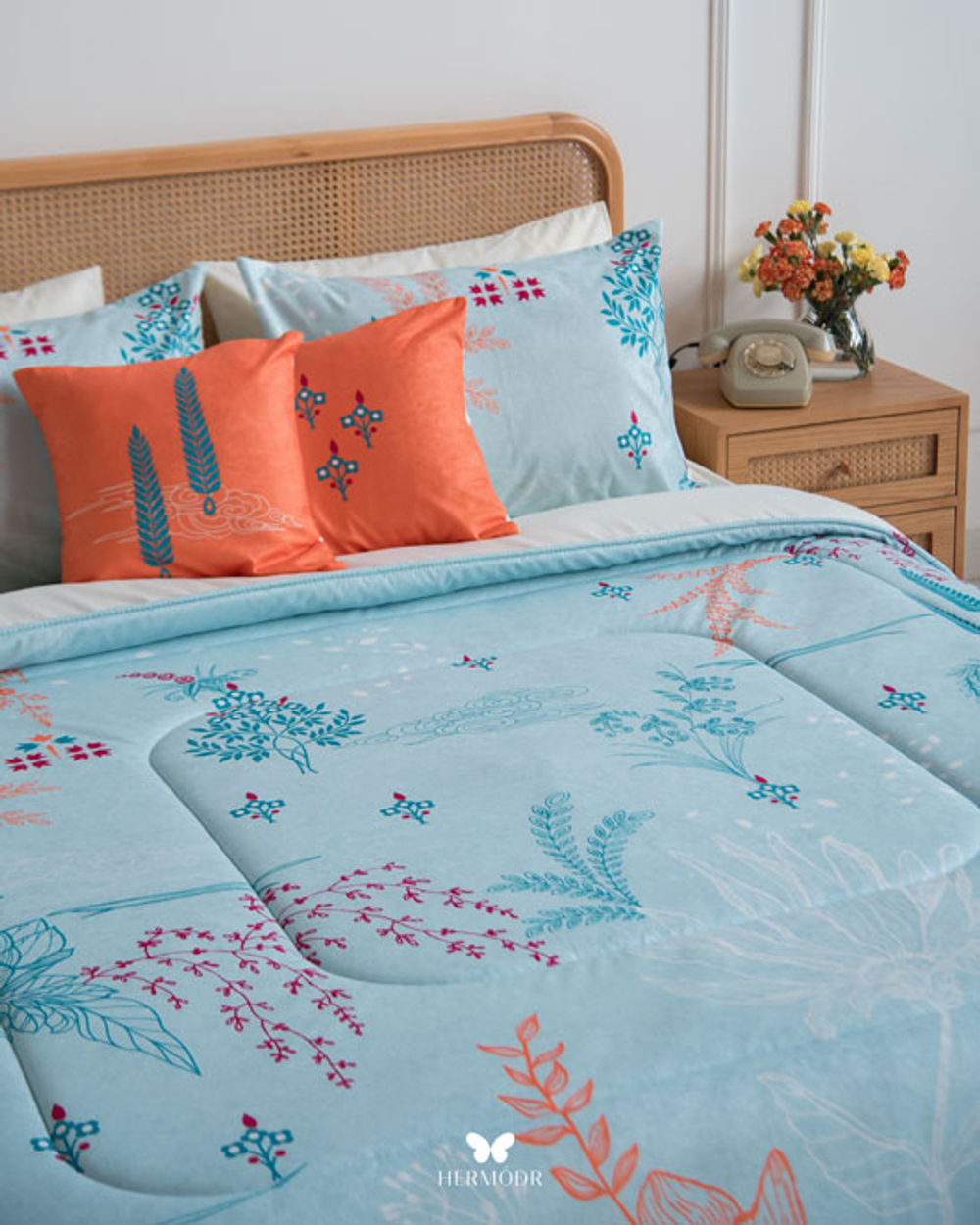 Комплект постельного белья двуспальный Chahar Bagh Hermodr 8 предметов 130220293 Иран