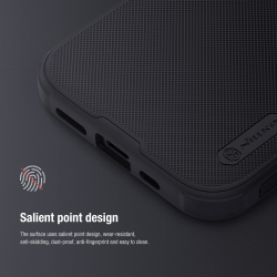 Усиленный противоударный чехол от Nillkin для iPhone 15 Pro Max, серия Super Frosted Shield Pro