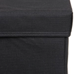 Короб - органайзер складной стеллажный для хранения вещей с крышкой «ДОМания», цвет черный, 33*33*33см (лейбл)