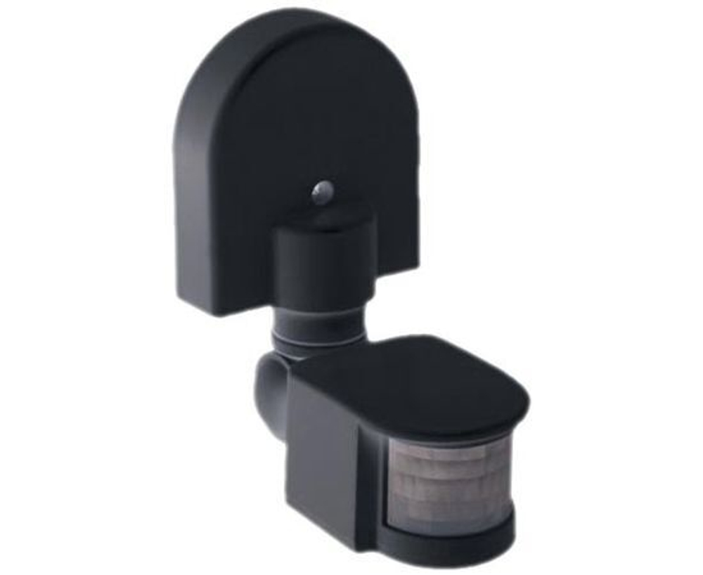 Датчик движения ДД 008 черный, макс. нагрузка 1100Вт, угол обзора 180град., дальность 12м, IP44 код. LDD10-008-1100-002 IEK