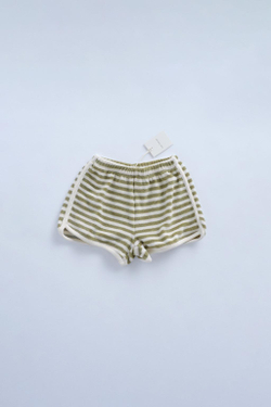 ZARA ШОРТЫ-БЕРМУДЫ ИЗ МАХРОВОЙ ТКАНИ В ПОЛОСКУ — TIMELESZ, ЖЕЛТОВАТО-БЕЛЫЙ