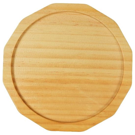 Mr.Kranch Миска "Bamboo" керамическая белая на бамбуковой подставке, 860мл