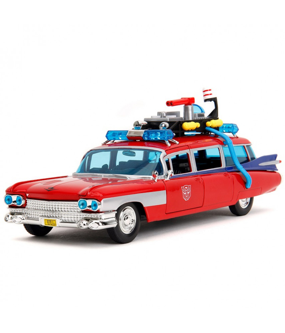 Модель Машинки Hollywood Rides 1:24 Охотники за привидениями Cadillac ECTO-1 TF Optimus Prime 54667