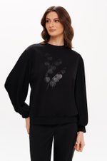 23401 Свитшот женский (черный)