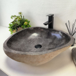 Раковина из речного камня RS-63450 (55*50*15) 0123