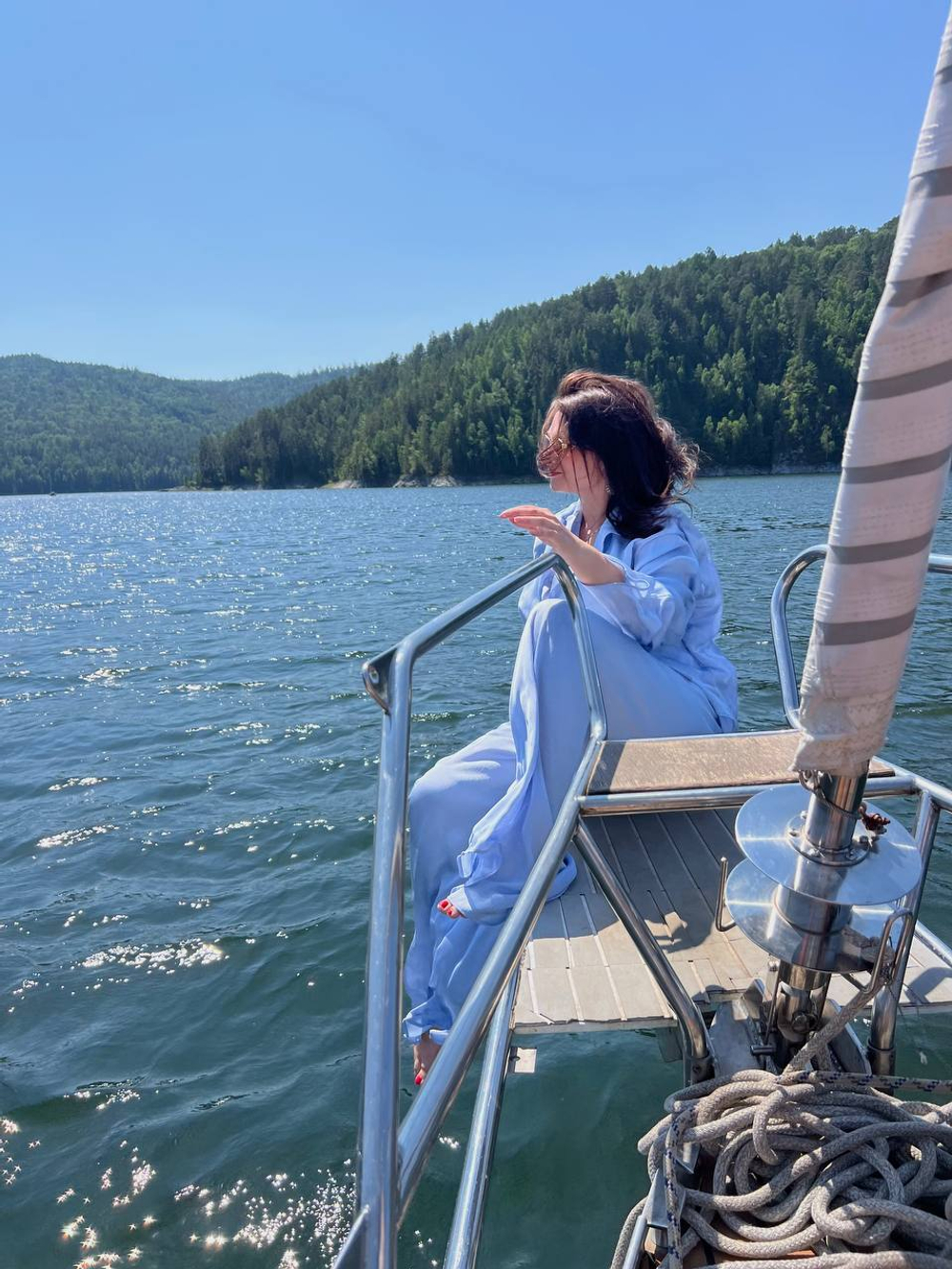 Костюм голубая жемчужина оверсайз