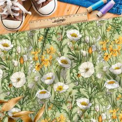 Ткань Ниагара Софт весенние цветы