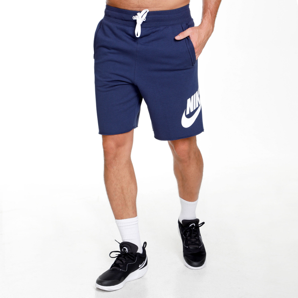 Мужские теннисные шорты Nike Sportswear Club French Terry Alumni Shorts Men - Dark Blue, White