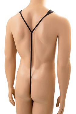 Мужское боди Anais Derrick из ткани с wet-эффектом, черный, XL