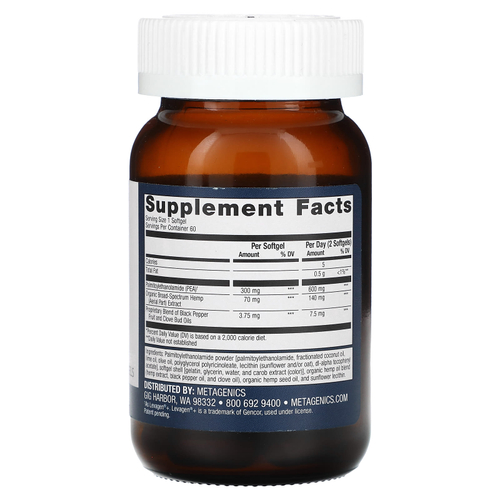 Metagenics, PEA Relief, 60 мягких таблеток