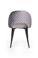 Стул Max ромб, бархат светло-серый 26