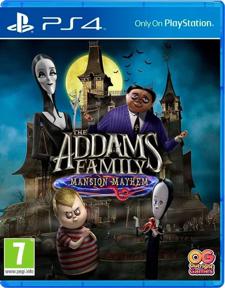PS4 Семейка Аддамс Переполох в особняке / The Addams Family: Mansion Mayhem (Новый, Полностью на русском языке, CUSA-25061)