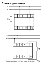 Указатель мощности WM-1 1-фазн. 230В 16А 1P IP20 0,5-10кВт F&F