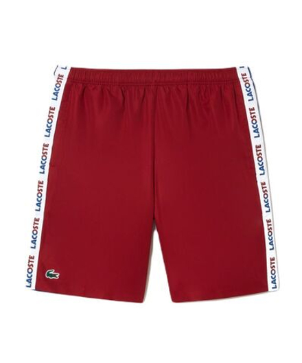 Теннисные шорты Lacoste Sportsuit Logo Stripe Tennis Shorts - bordeaux/navy blue - Red