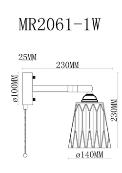 Бра MyFar Natalie MR2061-1W