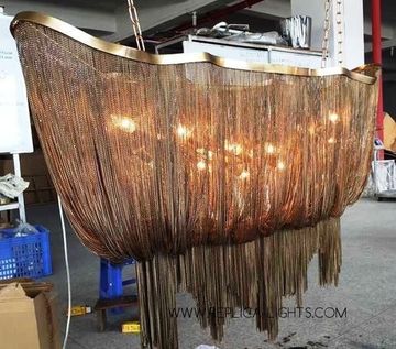 Terzani Atlantis small linear chandelier