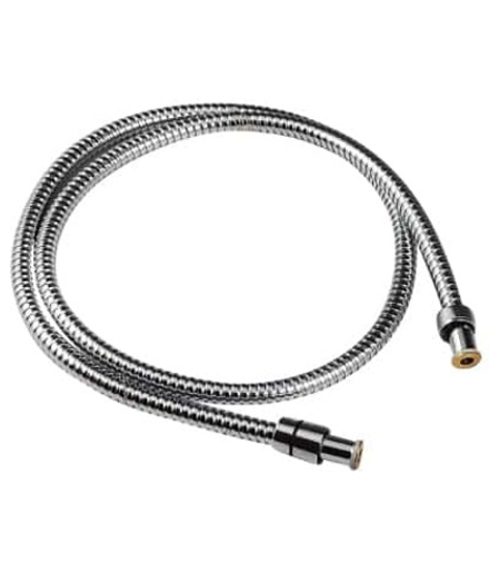 LE8033S Аксессуары Шланг душевой двухзагибный 1,5 м, TURN-F сталь хромированная блистер (к/к 50)