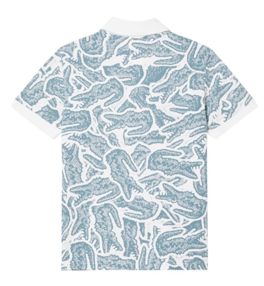 Футболка для мальчика теннисная Lacoste Kids Petit Piqué Print - разноцветный