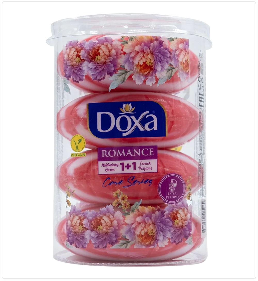 Туалетное мыло Doxa Роза 4 шт по 100 грамм