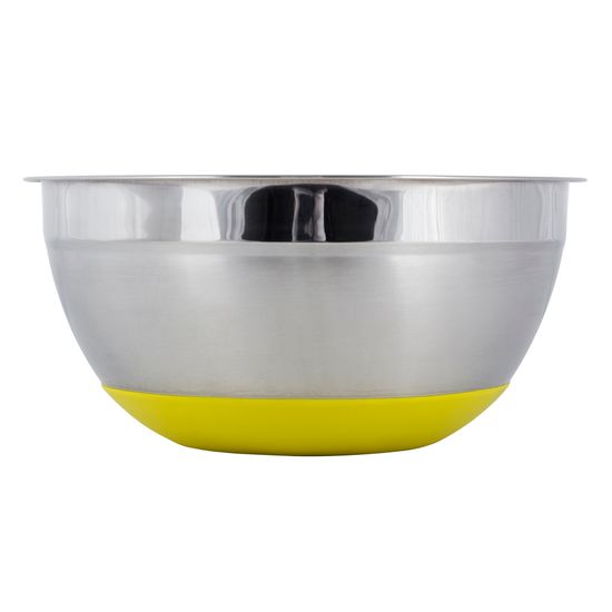 Миска 22х10 см. из нержавеющей стали Kamille КМ-4348 c силиконовым дном