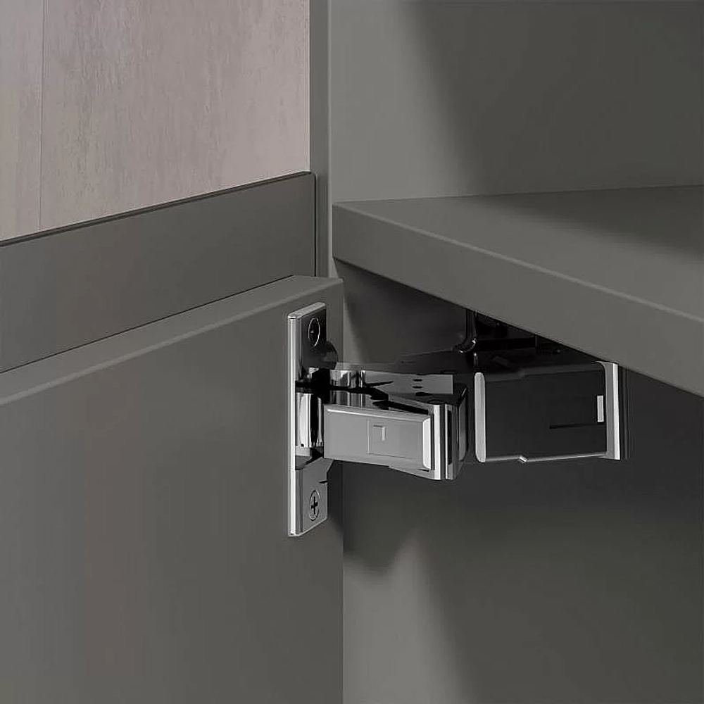 Тумба с раковиной KEUCO STAGELINE 32822290001 46 петли слева, инокс матовый