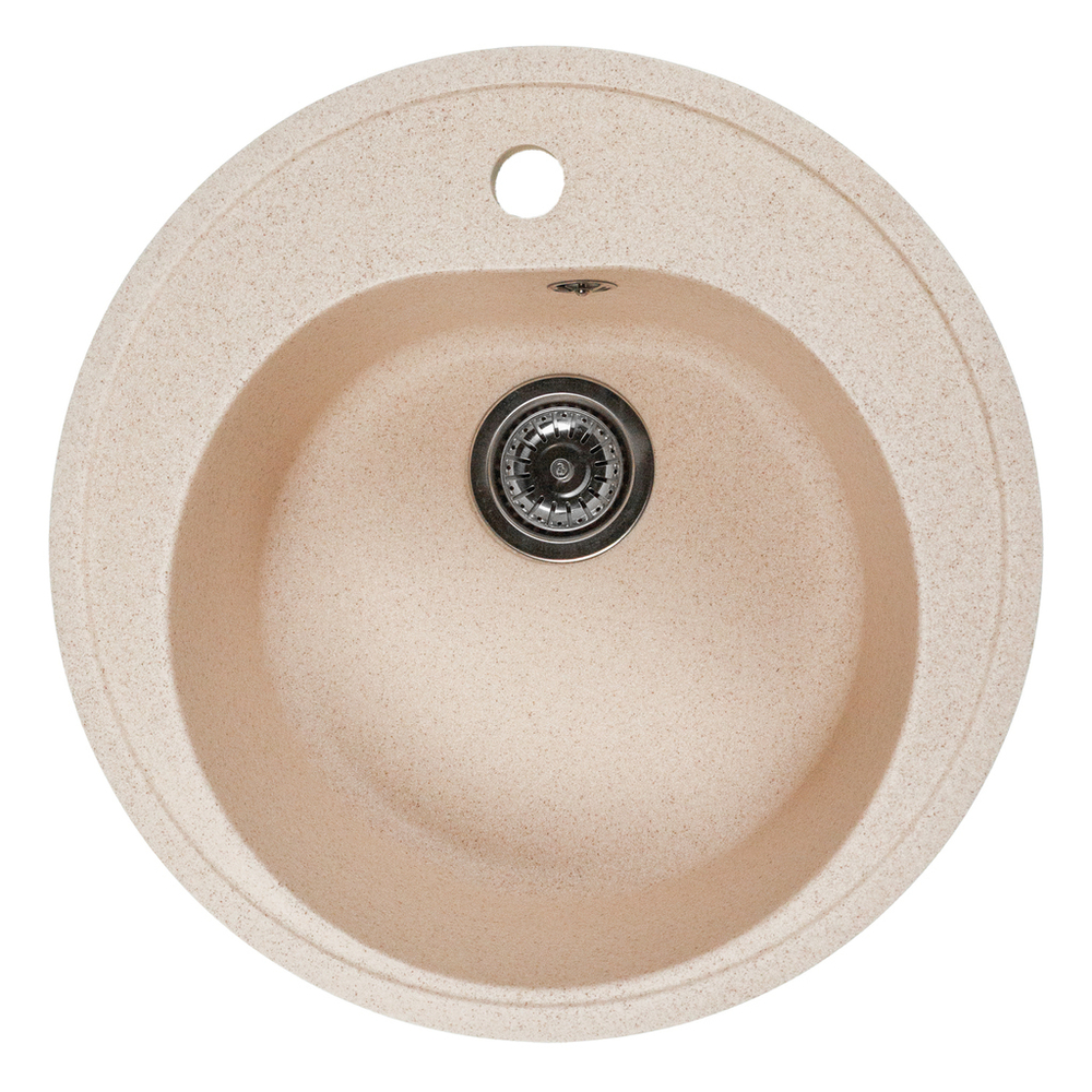 Мойкa ML-GMS102 СТАНДАРТ круглая, бежевый (328), 500 мм (глуб. чаши 170)