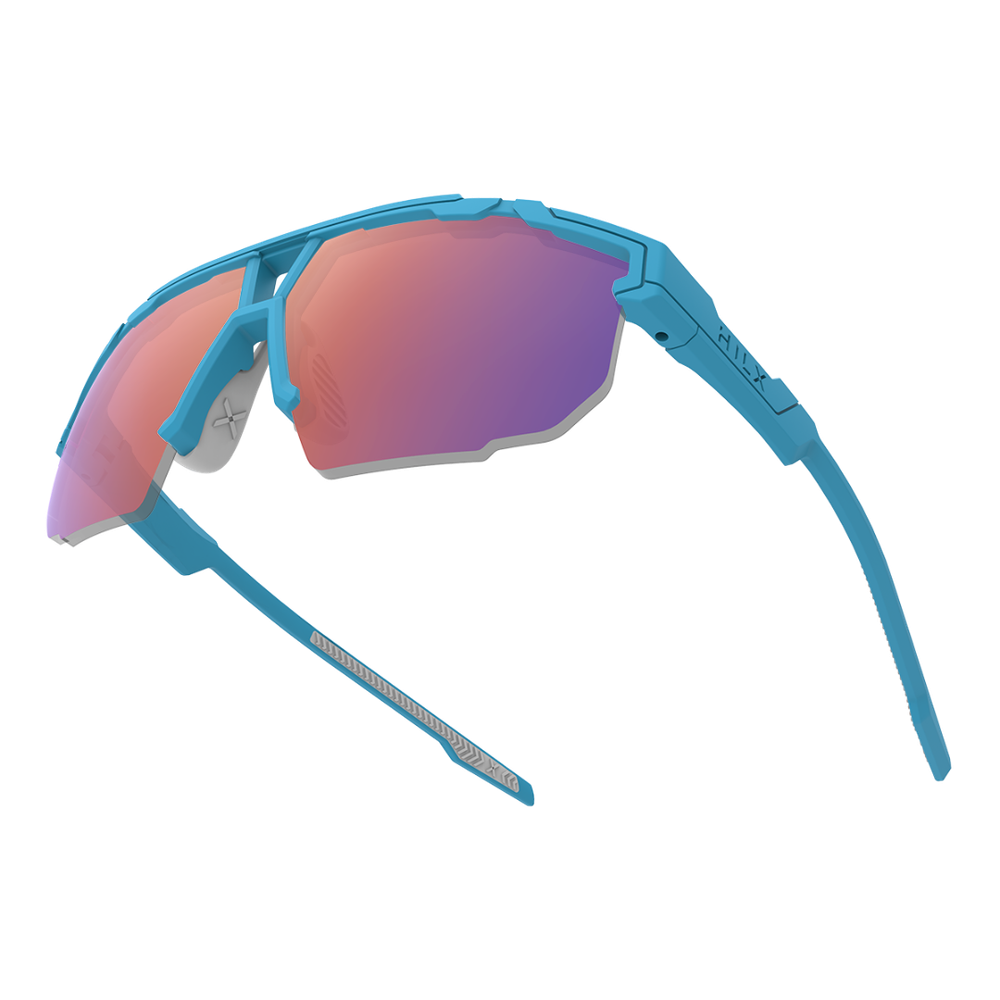Спортивные очки HILX Specialist Matt Solid Sky Blue / Red Lens