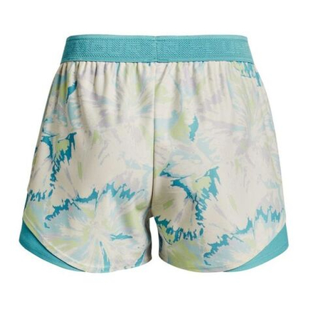 Женские теннисные шорты Under Armour Women's UA Play Up 3.0 Shorts - pale olive/cloudless sky