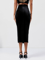 Юбка бархат со сборкой