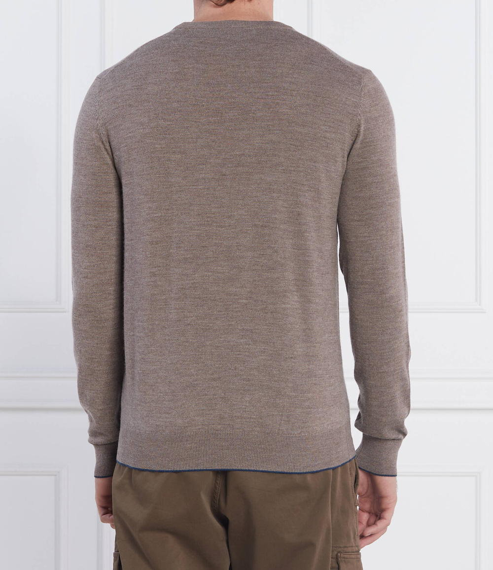 Хлопковый свитер Aeronautica Militare - песочный(MA1388L415)