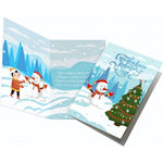 Открытка А5 премиум 125*185 Счастливого Нового года (Квадра)