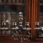 Пара бронзовых канделябров на 4 свечи