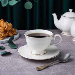 Чайная пара 200 мл d 9,3 см h7,2 см Gold Aristocrat Noble [6]