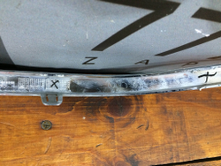 Молдинг заднего бампера Mercedes E (W213) 16-21 Б/У Оригинал A2138857001