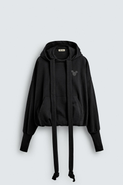 ZARA HARRY LAMBERT X DISNEY ТОЛСТОВКА С ВЫШИВКОЙ МИККИ, ЧЕРНЫЙ