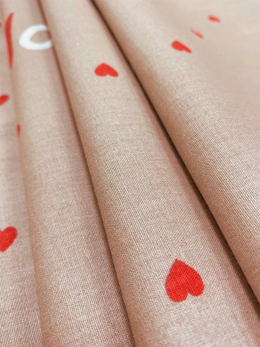 Наволочка комплект 2шт перкаль Сказка "Лав" 70x70 см на молнии