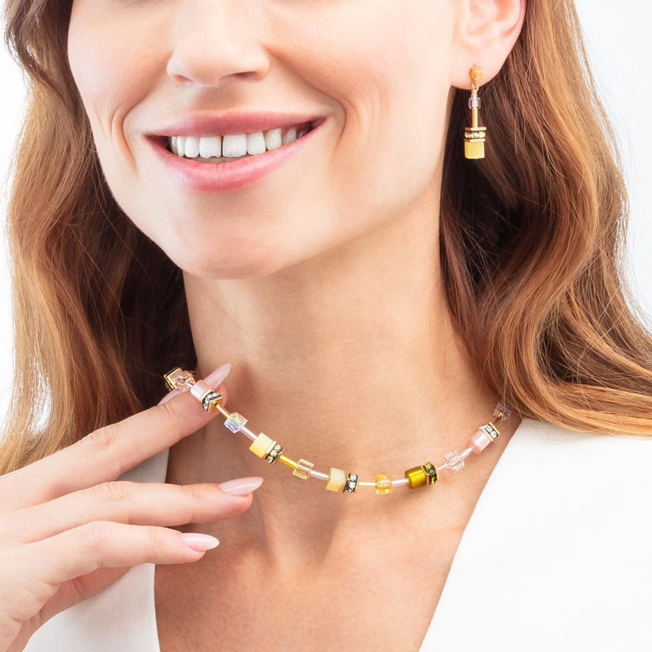 Серьги Coeur de Lion Olive-Yellow 2838/21-0901