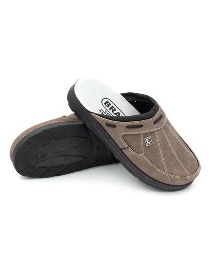 500 | "Ivan" | Коричневые мужские медицинские сабо с закрытым носом