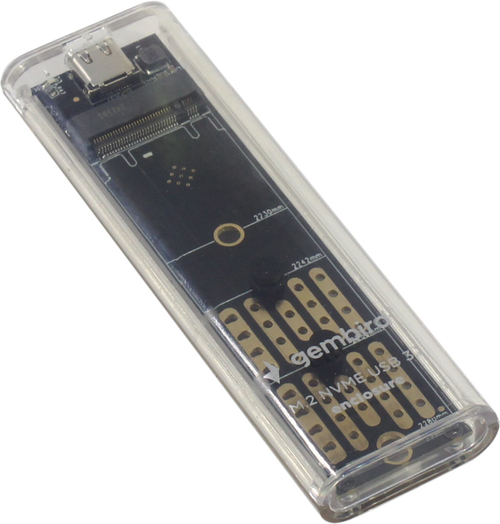 Gembird <EEM2-NVME-2> (Внешний бокс для M2 NVME,  USB3.1,  Aluminum)
