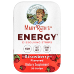MaryRuth's, Полоски для растворения энергии, клубника`` 30 полосок
