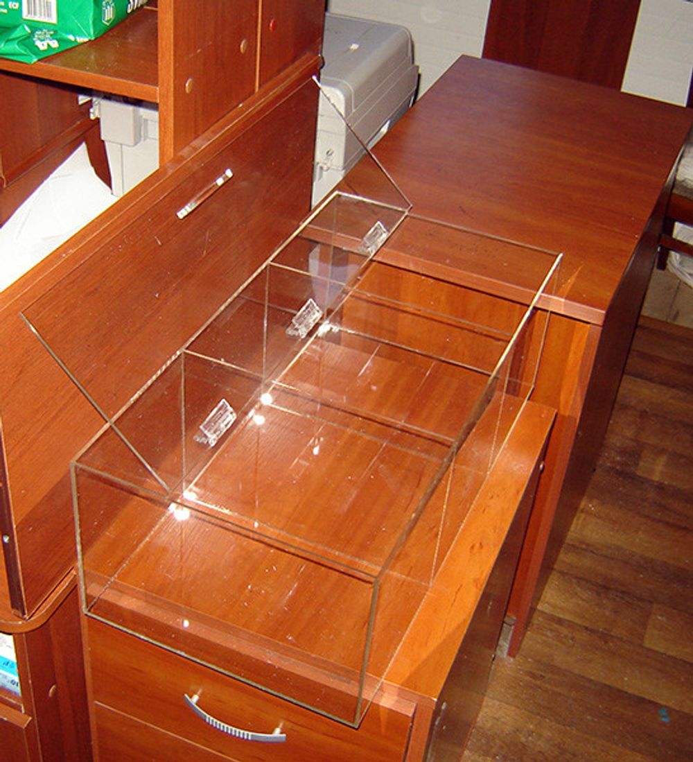 Конфетница для мармеладов конфет орехов 600х300х200-3 ячееки с крышкой