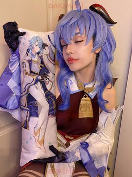 Мини дакимакура Камисато Аято из Геншин Импакт | Genshin Impact арт. M0954, 60х20 см