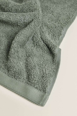ZARA HOME ХЛОПКОВОЕ ПОЛОТЕНЦЕ, ХАКИ