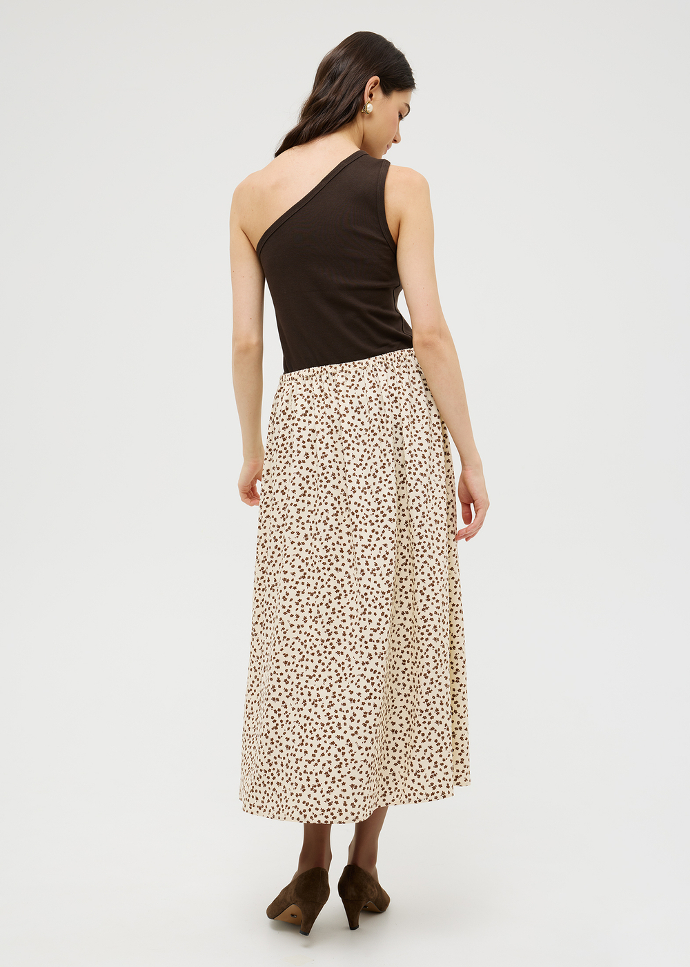 Юбка летящая в цветы