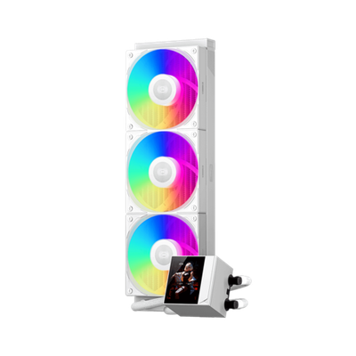 Водяное охлаждение для CPU PCCooler DC360 Pro ARGB Display WH 280W 115X/1200/1700/1851/AM4/AM5 Белый