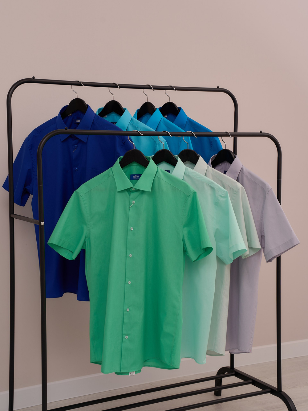 Сорочка мужская короткий рукав, хлопок/пэ ELITA 72911 11