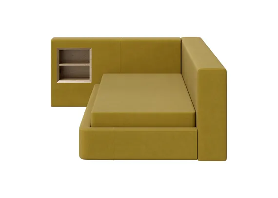 Диван-кровать Cube c нишей M (янтарный FiberGuardе)