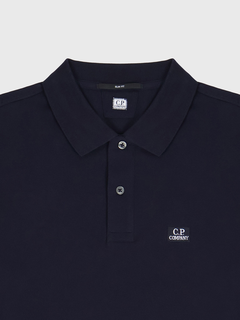 Поло C.P. Company Stretch Piquet Slim Navy
